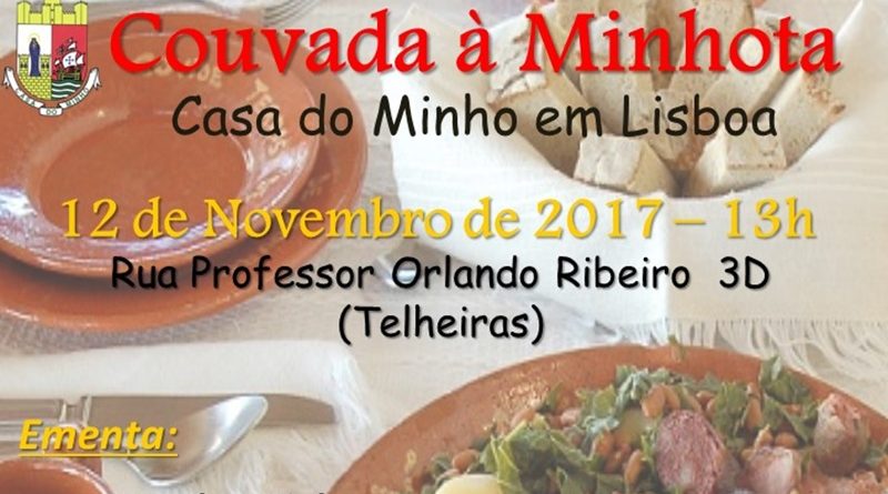 Em Novembro, Casa do Minho em Lisboa, promove Couvada à Minhoto