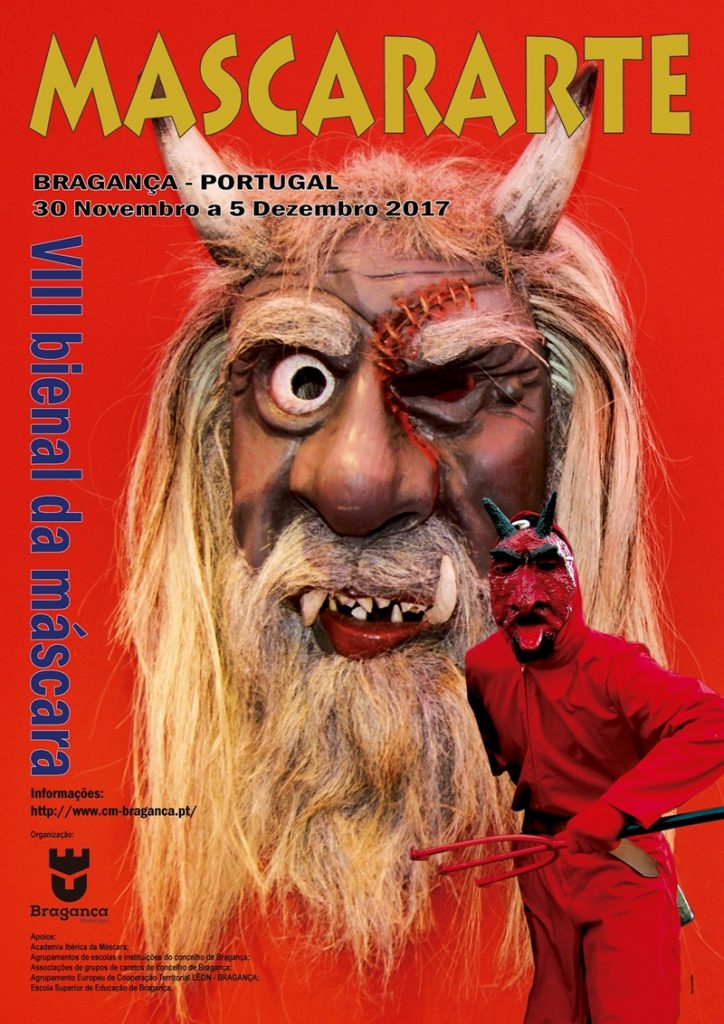 Cartaz da VIII Bienal da Máscara - Mascararte - Bragança