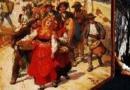 José Malhoa - Pormenor da pintura "A caminho da romaria".