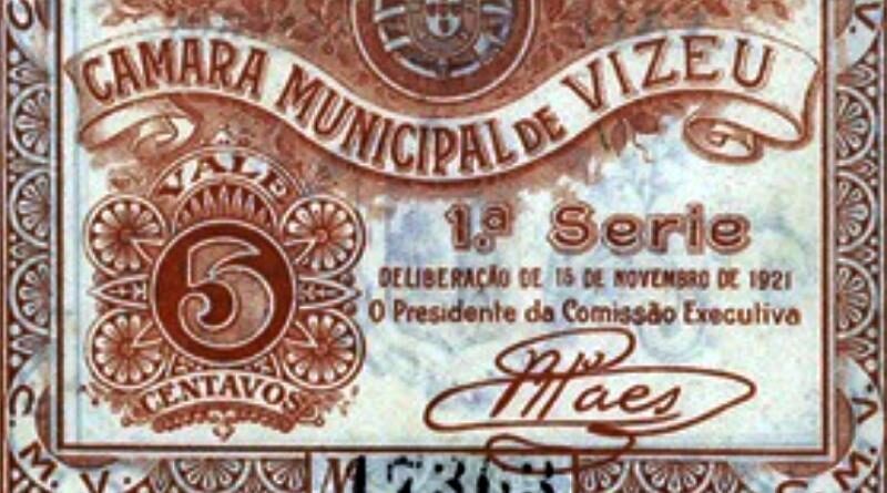 Cédula particular emitida pela CM de Viseu em 1921