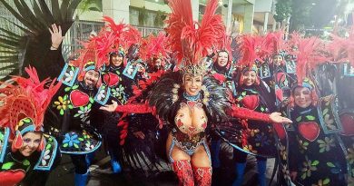 Ana Filipa, musa portuguesa, foi destaque no Carnaval Carioca