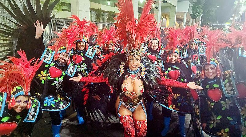 Ana Filipa, musa portuguesa, foi destaque no Carnaval Carioca