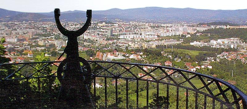 Braga vista do Santu&aacute;rio do Bom Jesus do Monte