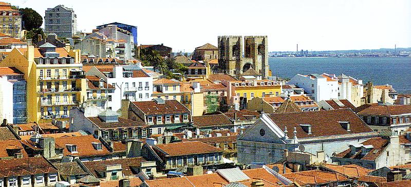 Aspeto da cidade de Lisboa