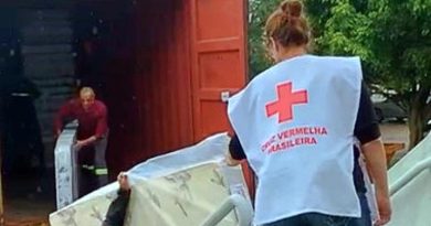 Português lider abrigo para vítimas das cheias no Rio Grande do Sul