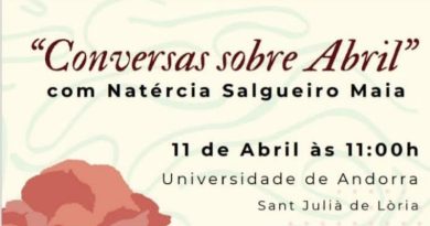 Ciclo de "Conversas sobre abril" no Principado de Andorra