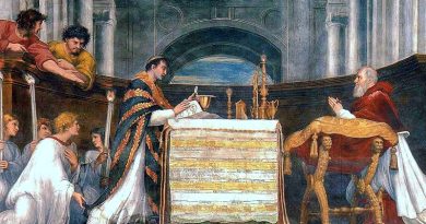 Detalhe de “A Missa em Bolsena”, por Rafael.