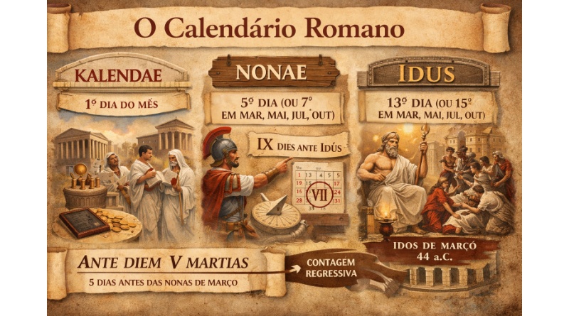 As Calendas, as Nonas e os Idos no calendário romano