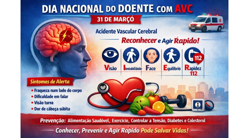 Dia Nacional do Doente com AVC - 31 de março