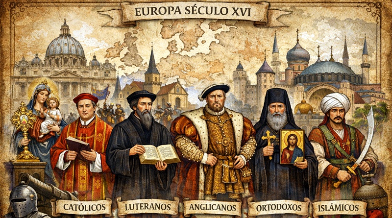 As religiões na Europa no séc. XVI