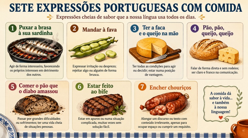 Sete expressões portuguesas com comida!
