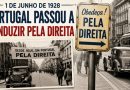 1 de junho de 1928 – Início da circulação pela direita em Portugal