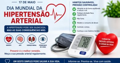 Dia Mundial da Hipertensão Arterial - 17 de maio