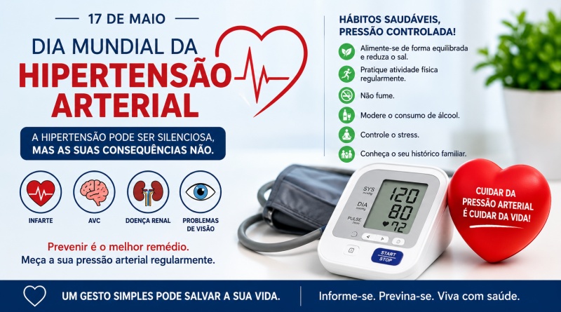 Dia Mundial da Hipertensão Arterial - 17 de maio