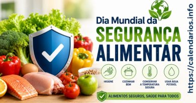 Dia Mundial da Segurança Alimentar - 7 de junho