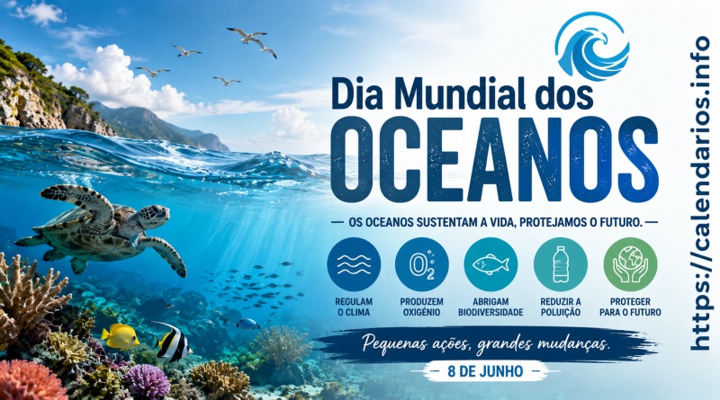 Dia Mundial dos Oceanos - 8 de junho