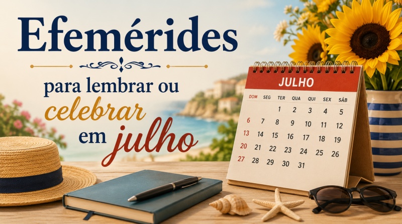 Efemérides para lembrar ou celebrar em julho
