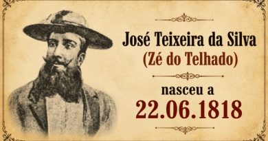 José Teixeira da Silva (Zé do Telhado) nasceu a 22.06.1818