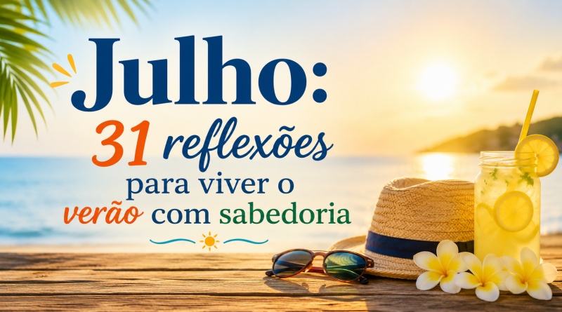Julho: 31 reflexões para viver o verão com sabedoria
