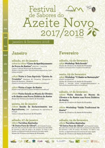 Programa do Festival de Sabores do Azeite Novo - Mirandela